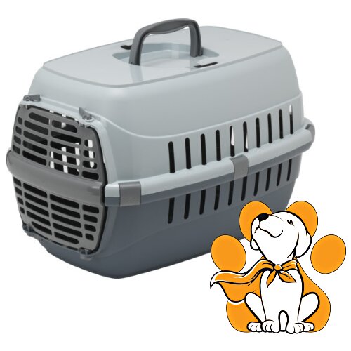 Moderna road Runner Plastic Door Small Grey, Transporter Za Pse i Mačke, Sivi Slike