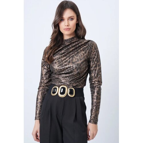 Trend Alacati Stili ženska bluza dugih rukava ALC-X11257, rolka, braon Cene