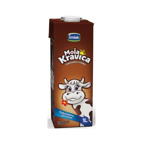 Imlek Moja Kravica čokoladno mleko 1% MM 1L tetra brik Slike
