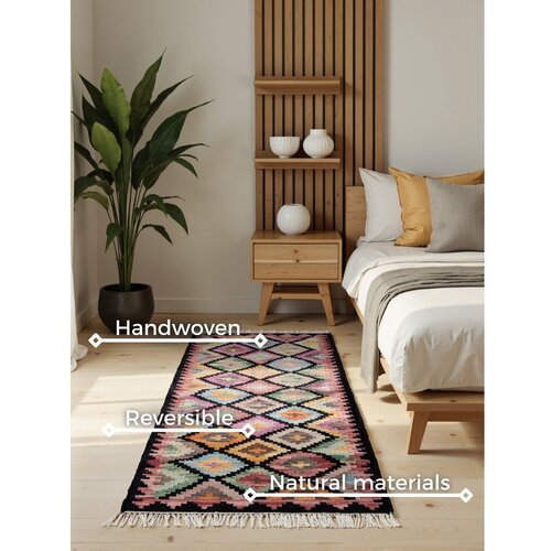 Hanse Home Obostrana/ručno rađena vunena staza 60x190 cm Kamal Zara &amp;ndash; Nouristan Slike