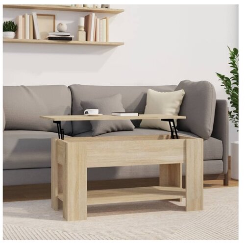  Klubska mizica sonoma hrast 101x49x52 cm konstruiran les Cene