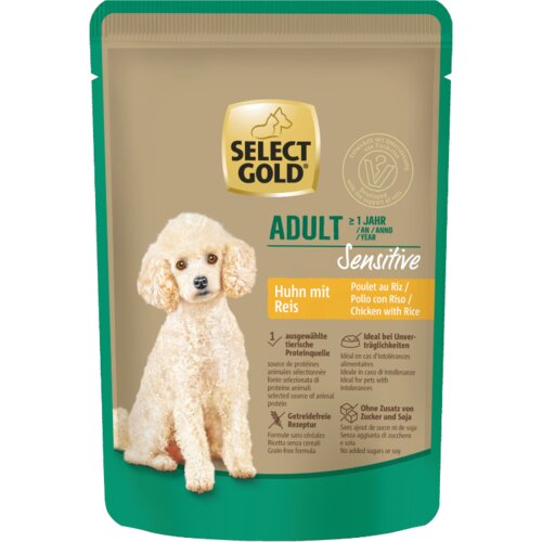 Select Gold Sensitive Adult piletina s rižom 100 g Cene