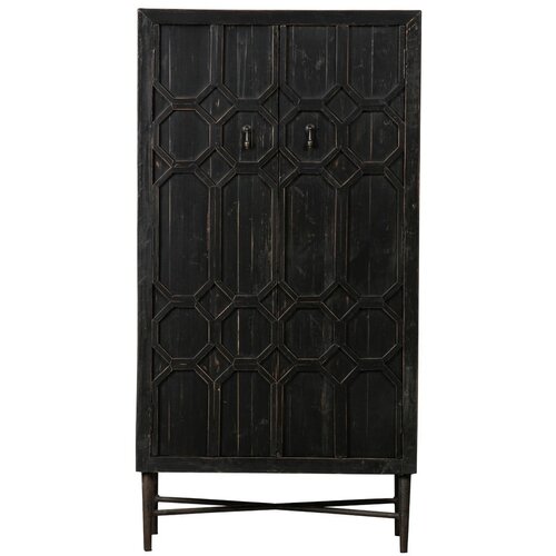 BePureHome Črna omarica iz recikliranega lesa 75x143 cm Bequest – Cene