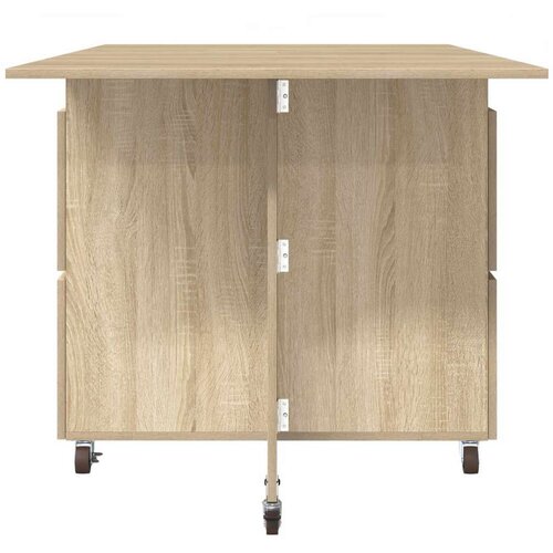  Blagovaonski stol 2 pcs 140 x 80 x 77 cm Konstruirano drvo Slike