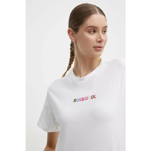 Rossignol Pamučna majica za žene, boja: bijela, RLMWY17
