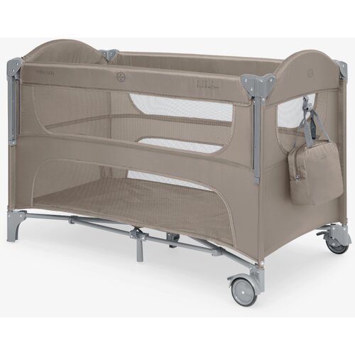 Kikka Boo Krevetac Milky Way premium 2 nivoa sa rancem i spu&scaron;tajućom stranicom Beige Cene