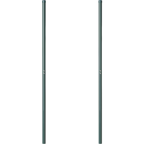 VidaXL Ograde 2 pcs Zelena 180 cm Čelik s pra&amp;scaron;kastim premazom Slike