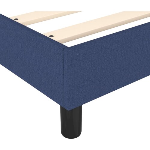  Okvir za krevet s oprugom plava 120x200 cm tkanina Slike