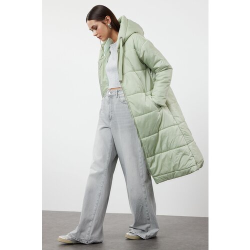 Trendyol Mint Hooded Water Repellent Puffer Jacket Slike