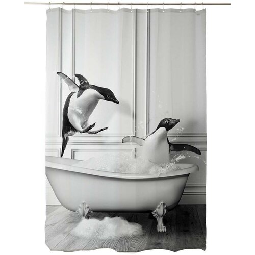 Little Nice Things Zavesa za tuš 175x180 cm Showe Penguin – Little Nice Things Cene