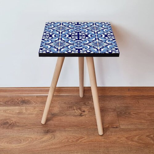 Hanah home klub sto Shp31, 35x42x35 cm, Plavi Cene
