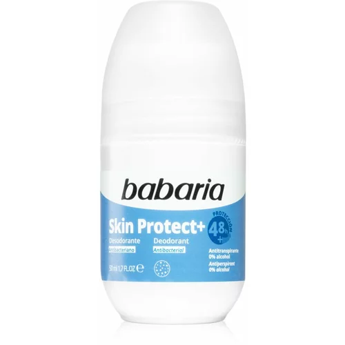 Babaria Deodorant Skin Protect+ dezodorant roll-on z antibakterijskim dodatkom 50 ml