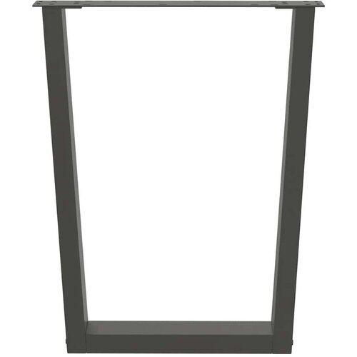 VidaXL Noge blagovaonskog stola V-oblika 2 kom antracit 60x(72-73,3)cm Slike