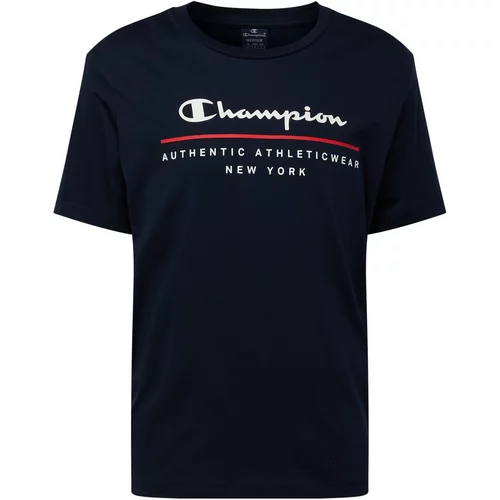 Champion Authentic Athletic Apparel Majica morsko plava / svijetlocrvena / bijela