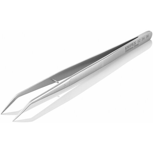 Knipex zakrivljena precizna &amp;scaron;picasta pinceta 152mm - pod 25&amp;deg; (92 34 36) Slike