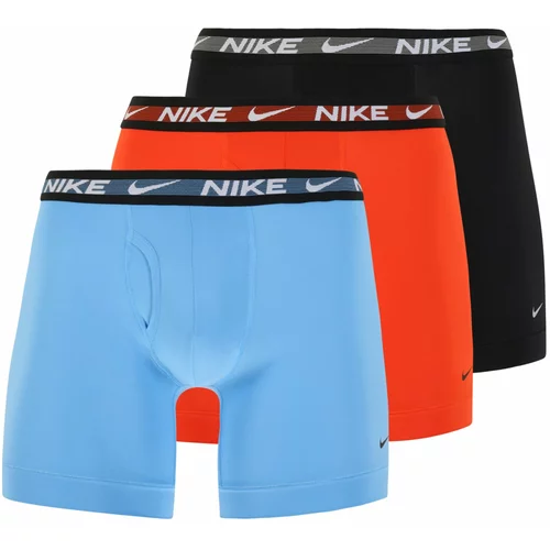 Nike Športne spodnjice svetlo modra / svetlo rdeča / črna / bela
