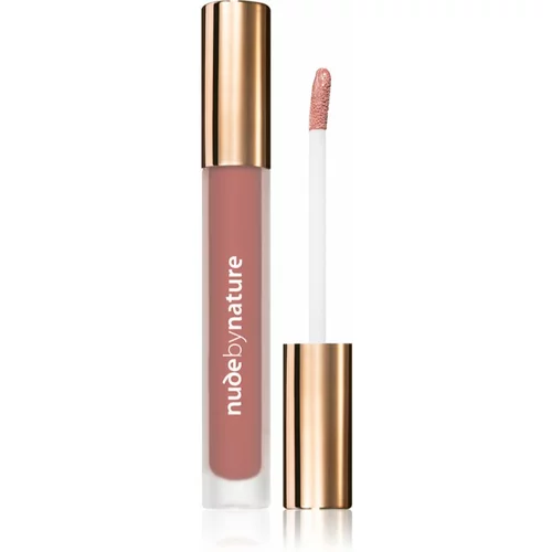 Nude by Nature Satin Liquid Lipstick kremasta šminka s satenastim zaključkom odtenek 04 Soft Petal 3,75 ml