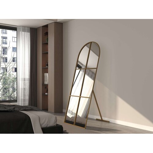 Hanah home Podno ogledalo Influencer, 70 cm x 180 cm, Zlatne boje Cijene