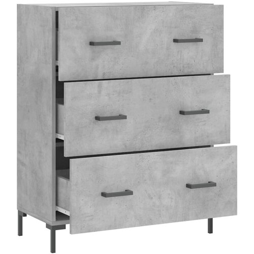  Komoda siva boja betona 69,5x34x90 cm od konstruiranog drva Slike