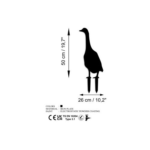 Wallxpert decorative object figura goose 04 Slike