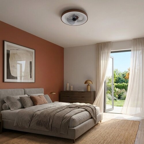 Brilagi LED prigu&amp;scaron;iva stropni ventilator LED/34W/230V prečnik 46 cm braon + daljinski upravljač Slike