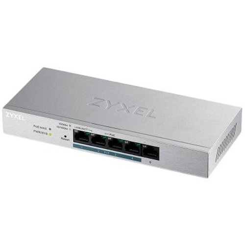 Zyxel GS1200-5HP, 5-port Desktop Gigabit Web Smart switch, GS1200-5HP-EU0101F Slike