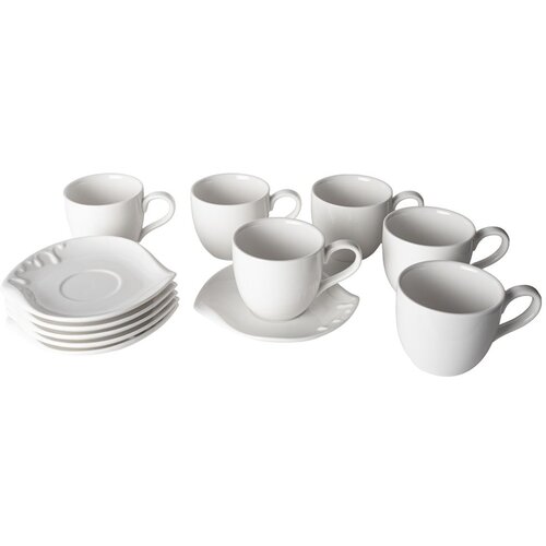 Alpeks Home ALPEKSHOME, SKODELICE ZA KAVO, BELE, HJ6333, 220 ML, 6 KOS, (5000194503) Cene