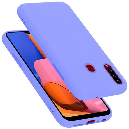 Cadorabo Ohi&amp;scaron;je, združljiv s Samsungom v tekoči lahki vijolični barvi - za&amp;scaron;čitni pokrov iz fleksibilnega silikona TPU, (20585960) Slike