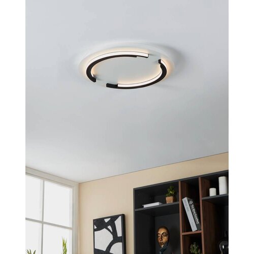 Eglo plafonjera Zampote 900328, LED 25 W, Ø42 cm, crna i bijela Cene