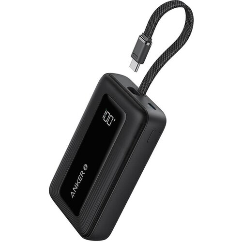 Anker Power Bank, 20.000 mAh, 30 W, Ugrađeni USB-C kabl, LED, Crni Cijene
