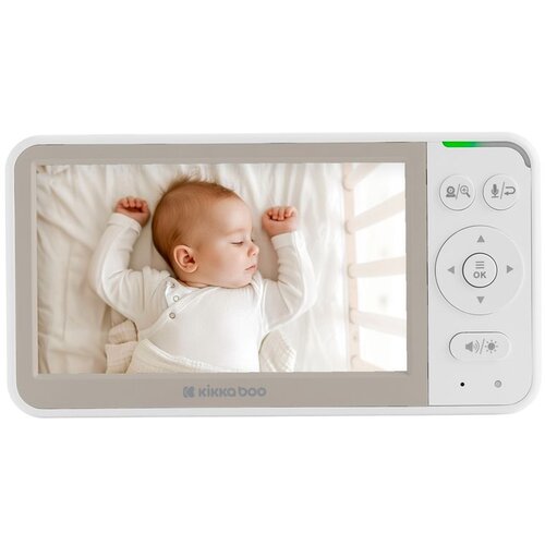 Kikka Boo video baby monitor Rhen, 5&amp;quot; ekran, kamera 720p, noćni vid, bež Slike