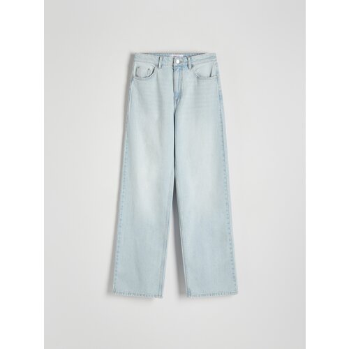 Reserved kavbojke wide leg - modra Cene