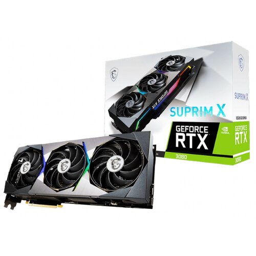 MSI nVidia GeForce RTX 3080 10GB 320bit RTX 3080 SUPRIM X 10G LHR grafička kartica Slike