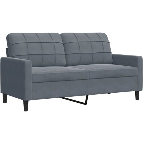 Maison Chic Dvosed kavč - Sofa - Kanape temno siv 140 cm žamet, (21727363) Cene