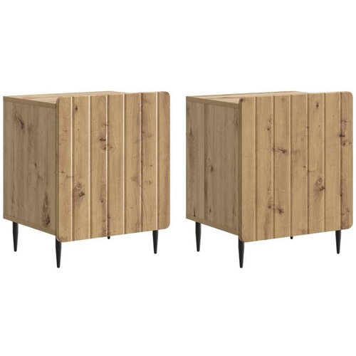  Noćni ormar 2 pcs Hrast artisan 43 x 34 5 x 52 cm - Hrast artisan 2 Cene