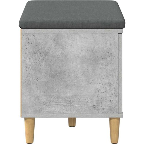  Klupa za hodnik s jastukom Betonski sivi 60 x 38 x 46 cm Slike