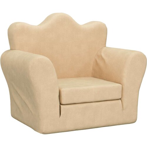 Maison Chic Otroški kavč - Otroški divan - Otroški sedež krem mehak pliš, (21729713) Cene
