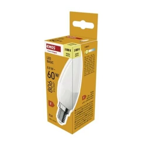 Emos zl3f47 Led sijalica basic candle 8,8w(60w) 806lm e14 ww ( 3655 ) Slike