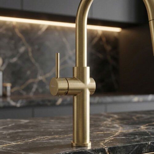 REA Bath Kuhinjski me&amp;scaron;alnik Fresh High Gold Brush Slike
