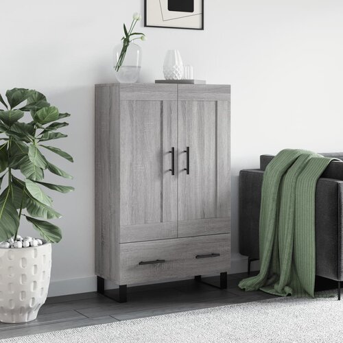 vidaXL Visoka komoda siva boja hrasta 69 5x31x115 cm konstruirano drvo Cijene