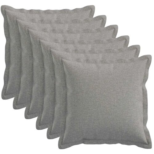  Presvlaka za jastuk 6 pcs HOUTEN Oblačnosiva 45 x 45 cm - Siva tkanina oblak 45 x 45 cm 6 Cene