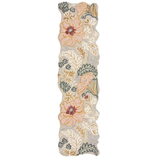 Flair Rugs Svijetlo ružičasta ručno rađena vunena staza 60x230 cm Daphne Shaped Floral – Cijene