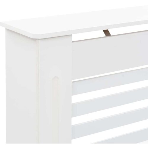  Pokrovi za radiatorje 2 kosa beli 112x19x81,5 cm mediapan Slike