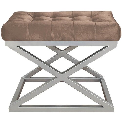 Atelier Del Sofa Capraz - Silver, Brown SilverBrown Pouffe Cijene