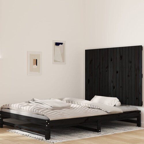 vidaXL Uzglavlje za krevet Crno 127,5x3x90 cm od masivne borovine Cijene