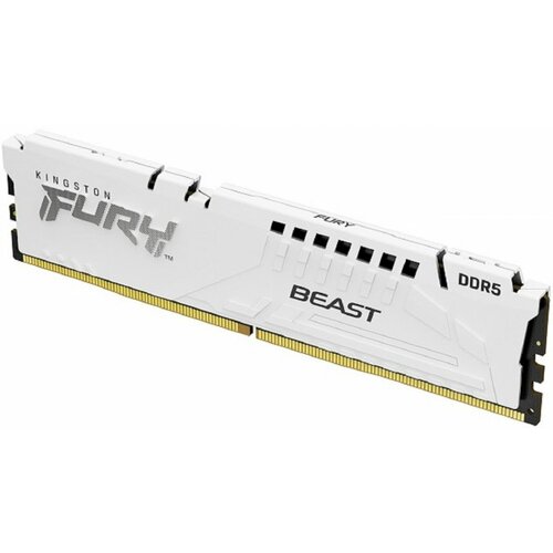 Kingston DDR5 32GB (2x16GB) 5600MHz CL40 dimm [fury beast] white xmp KF556C40BWK2-32 Slike