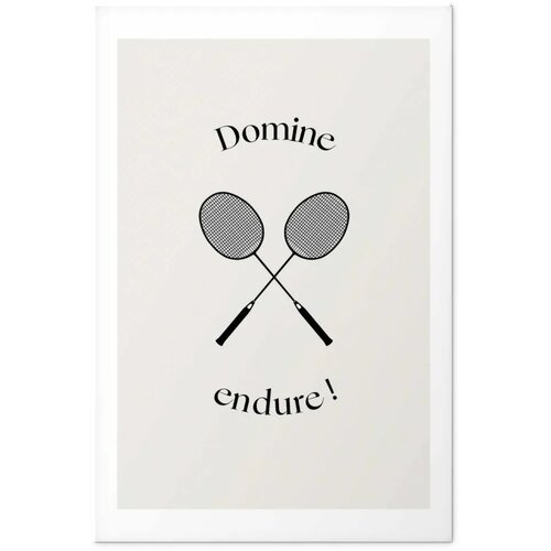  Plakat - Summer Games - Badminton Rackets on a White Background 21x30 Bez okvira s margom Slike