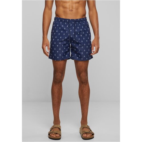 Urban Classics Patterned swimsuit shorts anchor/navy Slike