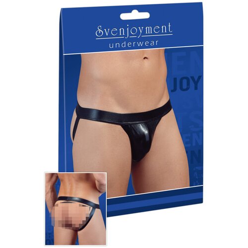 Svenjoyment Sjajni minimalistički donji dio za mu&amp;scaron;karce (crni) Slike