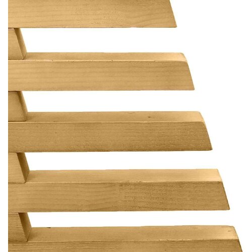 VidaXL Drveno božićno drvce s stalakom Smeđa 90 cm Masivna borovina Slike